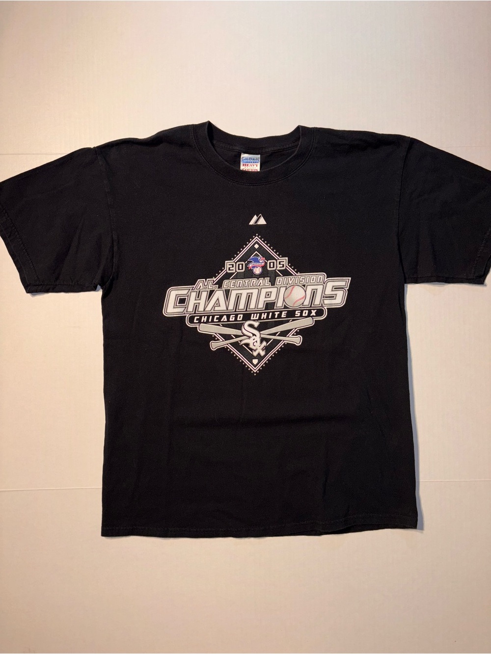 Vtg Chicago White Sox 2005 American League Division Champions MLB Tshirt Large
